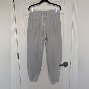 7 Diamonds Mens Infinity Jogger Pants Size M Light Gray Pockets Pull On 29x28.5